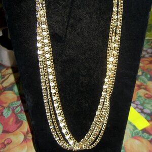VINTAGE SARAH COVENYRY SILVERY CASCADE NECKLACE CIRCa 50'S TO 60'S